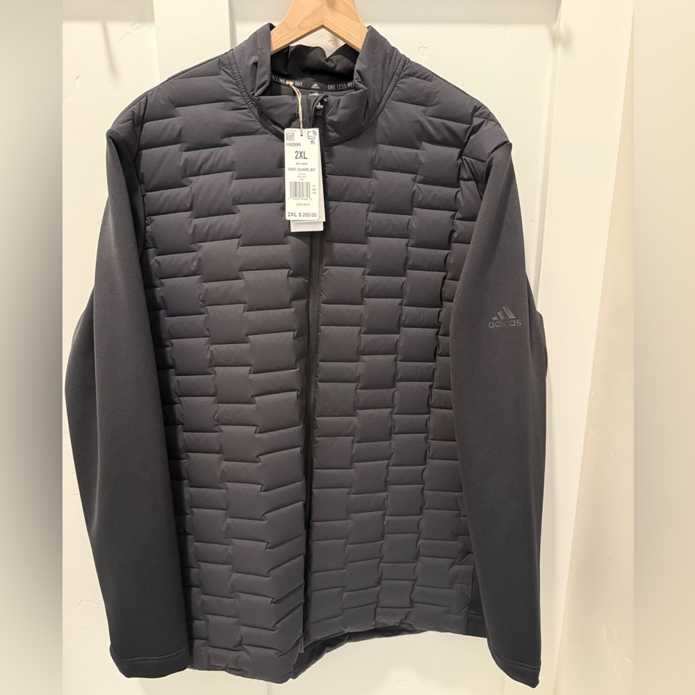 Adidas Men's Charcoal Puffer Jacket